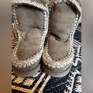 Mou Mou Gray wedge boots.